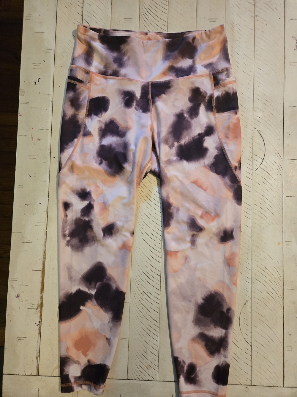 Old Navy Active Elevate Go-Dry Abstract Pocket Leggings XL